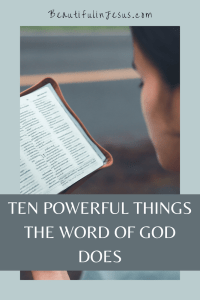 What Does the Word of God Do in our Lives?